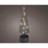Kaemingk Tannenbaum Ø 10 x 34 cm warmweiß grau