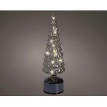 Kaemingk Tannenbaum Ø 10 x 34 cm warmweiß grau