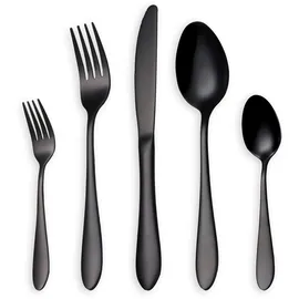 HOMQUEN Glänzend Schwarz 30-tlg.