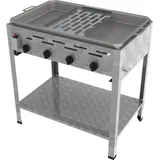 ChattenGlut Gasbräter 4-flammig 810 x 530 x 800 cm Edelstahl inkl. Reibekuchen-Aufsatz