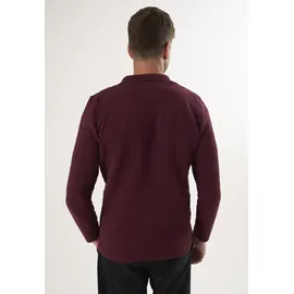 Felix Hardy Cardigan mit gekerbtem Kragen Rot XL
