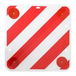 Proplus Warntafel Kunststoff 50x50cm mit Rückstrahlern [Hersteller-Nr. 361228]