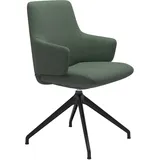 Stressless Stuhl Laurel | Drehgestell D350 Calido Emerald Green Mit Armlehnen Niedriger Rücken Matt Schwarz