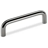 SO-TECH® Möbelgriff GREB BA 96 - 160 mm Chrom poliert - incl. Schrauben, Griff Schrankgriff Schubladengriff - incl. Schrauben silberfarben Bohrlochabstand: 96 mm