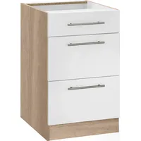 WIHO KÜCHEN Unterschrank Cali 50 x 57 x 82 cm Weiß