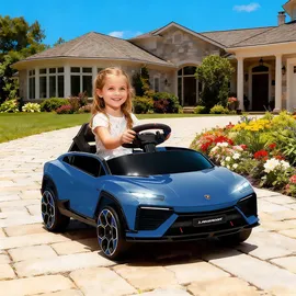 aiyaplay Kinder Elektroauto 12V Lamborghini Blau (1-tlg)