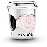 PANDORA Charm "Drink To Go" Silber Emaille rosa 797185EN160