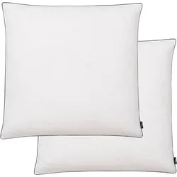vidaXL Kopfkissen-Set, 2 Stück, Daunen-/Federfüllung, 80 x 80 cm, Weiß