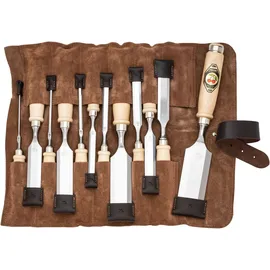 Kirschen Stechbeitelsatz in Ledertasche 12-tlg.