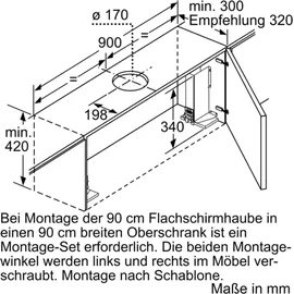 Neff D49ED52X1 Flachschirmhaube 90 cm silbermetallic