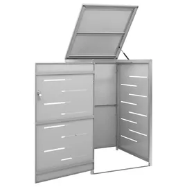 vidaXL Mülltonnenbox für 1 Tonne 69 x 77,5 x 115 cm grau