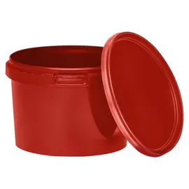 Benbow Eimer mit Deckel rot 11 cm x 8 cm 0,5 l