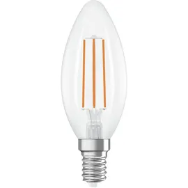 Osram LED Superstar Classic LED-Lampe B 40 in klassischer Minikerzenform, klarer Glaskörper, 2.2 W, 470 lm, E14 Fassung, warmweißes Licht mit 2700 K, EEK A, 35 mm Durchmesser, 2er-Pack