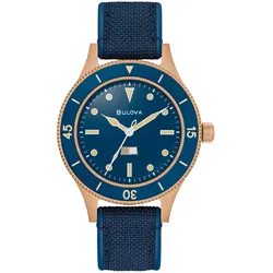 Bulova 98A325 Herrenuhr Automatic Mil-Ships Special Edition Dunkelblau