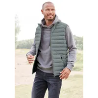 Steppweste ELBSAND, Herren, Gr. M/50, blau (blaugrau), Steppware, Obermaterial: 100% Polyester, unifarben, sportlich, bequem, Westen, mit 3M Thinsulate