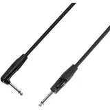 Adam Hall Cables Adam Hall 4 Star Series Rean Instrumentenkabel (6,3 mm Mono-Klinke auf 6,3 mm rechtwinklige Mono-Klinke), 9 m