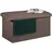 Relaxdays Truhenbank Gepolstert Graubraun 38 x 76,5 x 38,5 cm