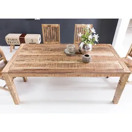 FineBuy Esstisch 120 x 76 x 70 cm braun