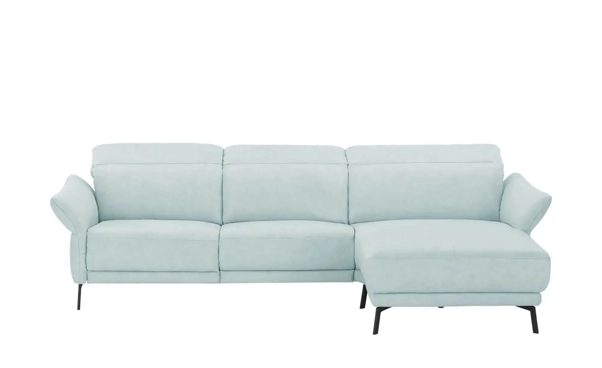 Wohnwert Ecksofa Leder Bellana ¦ blau ¦ Maße (cm): B: 285 H: 101 T: 161.0