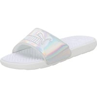 PUMA Damen Cool Cat Distressed WNS Flipflop, Silber, 35.5 EU - 35.5 EU