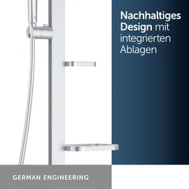 Ideal Standard Alu+ Duschsystem ohne Armatur Silber BD585SI