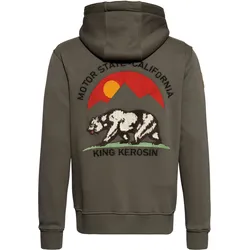 King Kerosin Motor Gear - Motor State California, Kapuzenjacke - Braun - XXL