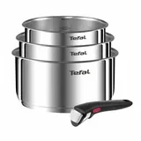 Tefal INGENIO EMOTION Set mit 3 Kochtöpfen 16/18/20 cm + 1 Griff Edelstahl Alle Herdarten einschließlich Induktion L896S404