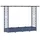 vidaXL Hochbeet mit Rankgitter und Dach 203 x 40 x 123 cm Grau