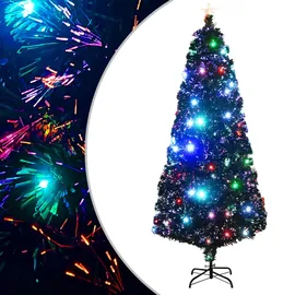 vidaXL Vorbeleuchteter Weihnachtsbaum grün 210 cm