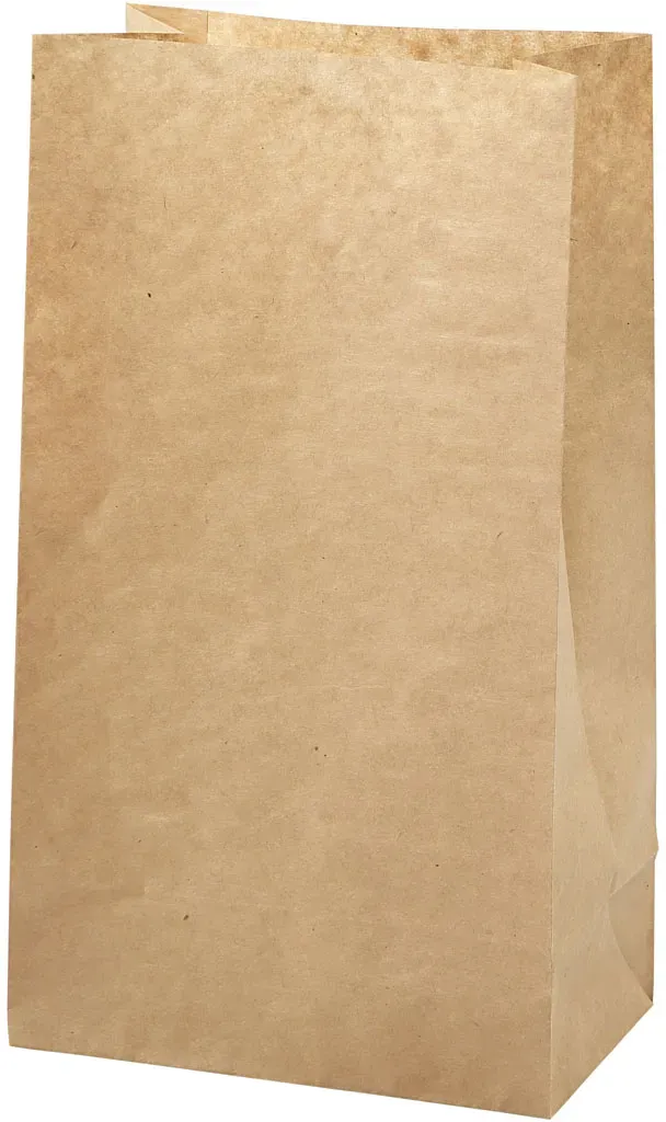 Geschenktüten braun aus Kraftpapier 15 x 9 x 27 cm 100 Stück - beschreibbar, ideal für Adventskalender, Basteln, Kinder