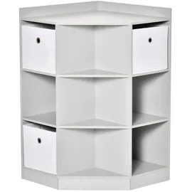 Homcom Kinderregal 57,4 x 57,4 x 94 cm Holzwerkstoff grau