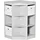 Homcom Kinderregal 57,4 x 57,4 x 94 cm Holzwerkstoff grau
