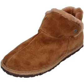 ROHDE Damen Hausschuh Stiefelette Schlupfschuh Leder Lammfell Gardena 7076, Größe:41 EU, Farbe:Braun - 41