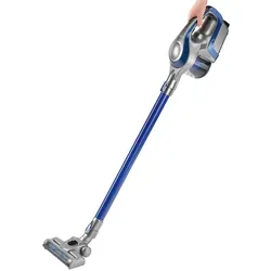 CLEANmaxx Zyklon-Handstaubsauger Akku Sensation - blau/silber