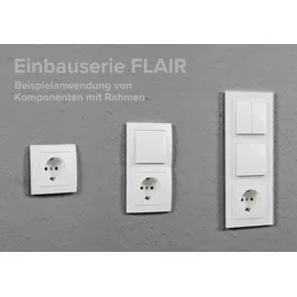 McPower Schalter- und Steckdosen Set McPower FLAIR "Komfort", weiß,