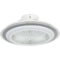EGLO Deckenventilator mit Beleuchtung Albufeira, Ventilator dimmbar mit Fernbedienung,