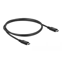 DeLock USB-C auf USB-C 0,8 m Schwarz