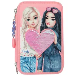 Depesche 3-Fach Federtasche inkl. Stifte TOPModel 20,5 x 14,3 x 7,5 cm