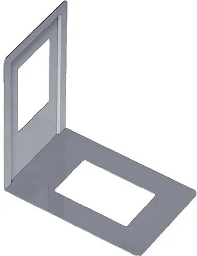 Bücherstütze weiß einteilig L.120mm H.130mm