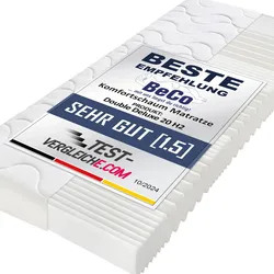 BeCoKomfortschaummatratze Double Deluxe 2090 x 220 cm