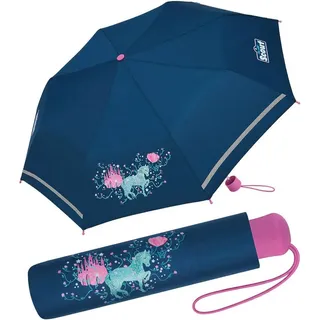 Scout Kinder-Taschenschirm mit reflektierendem Streifen Dreamworld Regenschirm | Gr.: onesize