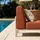 Oviala Chaiselongue Gartenmöbel orange