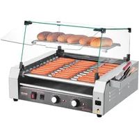 Vevor Hot Dogs Elektrogrill Rollengrill Würstchengrill Brötchenwärmer 2200W,