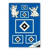 Hamburger SV HSV Aufkleber-Set Nachtleuchtend