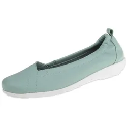 Slipper NATURAL FEET "Polina", Damen, Gr. 41, grün, Leder, elegant, Schuhe, in tollem Design
