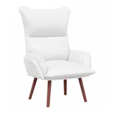 vidaXL Relaxsessel Weiß Kunstleder