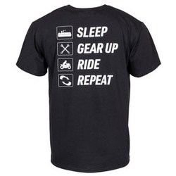 Sleep, Gear Up, Ride, Repeat Tshirt schwarz XXXL