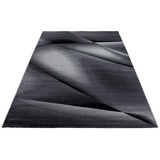 Ayyildiz Teppich »MIAMI 6590«, rechteckig, strapazierfähig / pflegeleicht/ Kurzflorteppich, schwarz