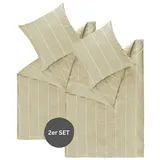 Esprit HARPLINES Gestreift Beige 135 x 200 cm + 2 x 80 x 80 cm
