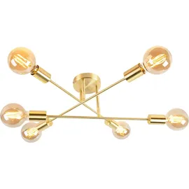 QAZQA Sydney 6 Lichter Messing